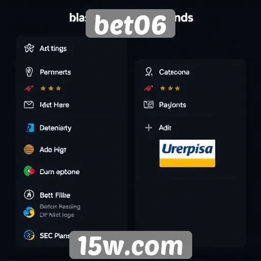 Métodos de pagamento disponíveis no site bet06